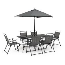 Set Arredo Giardino BIZZOTTO POMPEI Tavolo + 6 Sedie + Ombrellone