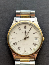 Orologio Vintage Tissot Seastar Quarzo Uomo B985/995, Raro Bracciale Originale