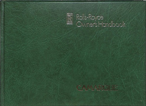 Rolls royce camargue manuale - rolls-royce,