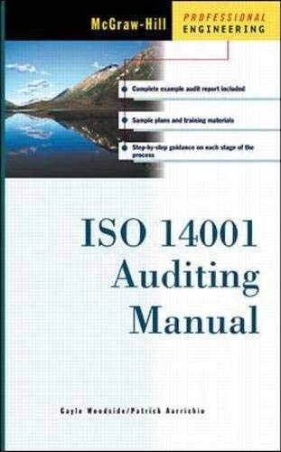 Iso 14001 auditing manual - manual, by