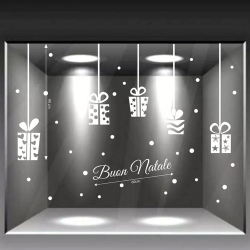 Vetrofania natale adesivi - natale,