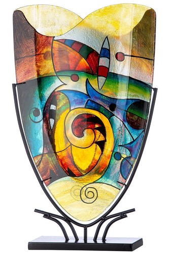 44658 gilde glasart ovale vaso - gilde,