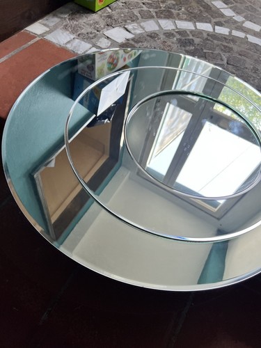 Specchio vintage circolare - specchio,