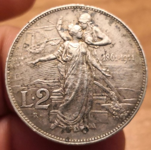 Moneta lire 1911 - moneta, 2