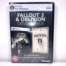 The Elder Scrolls IV Oblivion & Fallout 3 PC DVD gioco confezione doppia nuovo sigillato