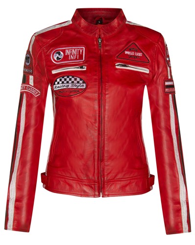 Donna rosso pelle - rosso,
