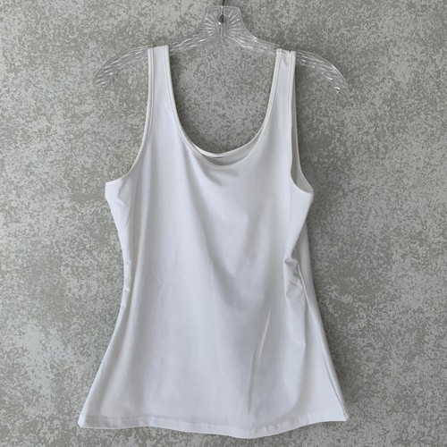 Canotta bianca con scollo - , a