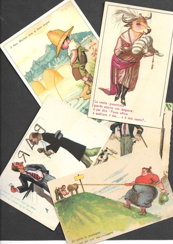 Lotto cartoline umoristiche - lotto,