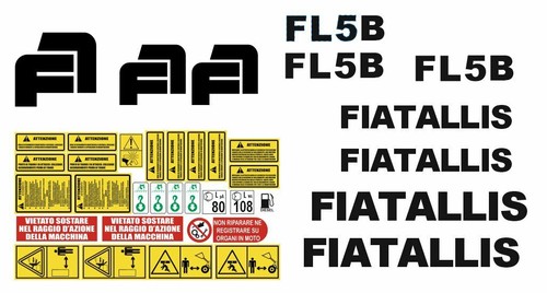 Fiat allis fl5b decalcomanie - fiat,