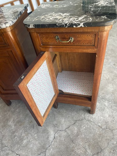Coppia comodini antichi - coppia,