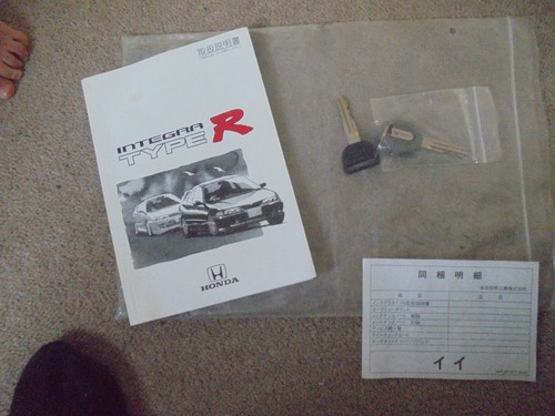 Manuale chiavi honda integra - manuale,
