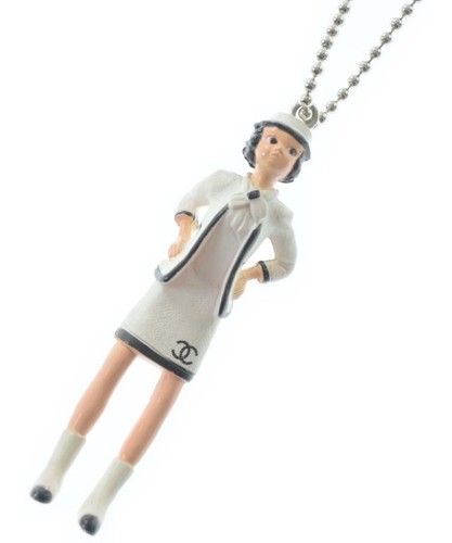 Chanel necklaces white - chanel,