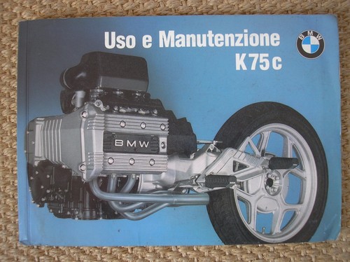 Bmw moto k75c manuale - moto, uso