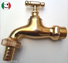 RUBINETTO IN OTTONE A FARFALLA