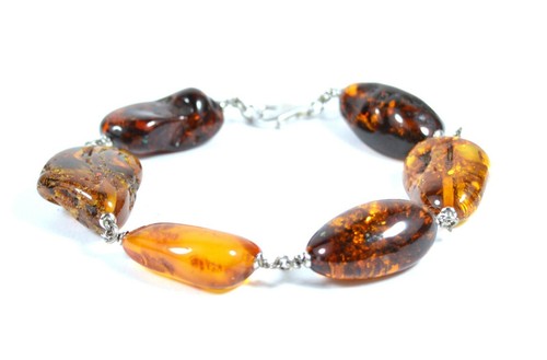 Bracciale ambra chiusura - bracciale,