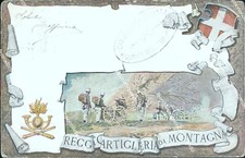 ca332 cartolina militare