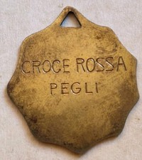 Italian red cross medal pegli - cross,