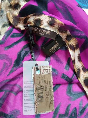 Pochette seta roberto cavalli - pochette,