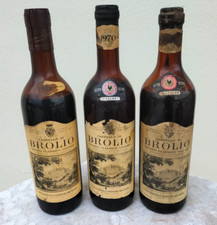 Vino Chianti Classico Brolio Anno 1970 Lotto 3 bottiglie per Collezionismo