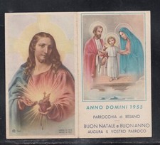 Calendarietto Parrocchia di Besano Buon Anno 1955 SCV4