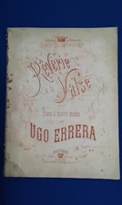 ANTICO SPARTITO MUSICALE  " REVERIE A LA VALSE "UGO ERRERA, PIANOFORTE, RICORDI.