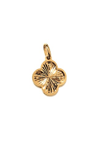 Ciondolo quadrifoglio oro - ciondolo,