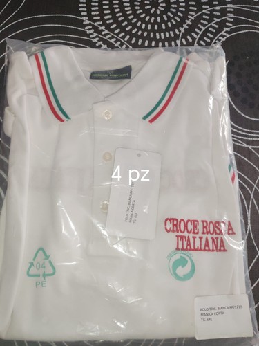 Polo manica corta bianca