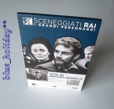 **DVD Sceneggiati RAI i grandi personaggi  VITA DI MICHELANGELO come nuovo !!