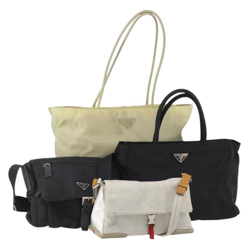 Prada hand bag nylon set - prada,