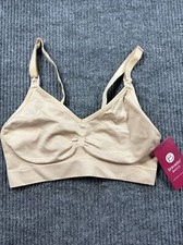 bravado! Reggiseno donna piccolo beige senza cuciture reggiseno allattamento comodo maternità nuovo