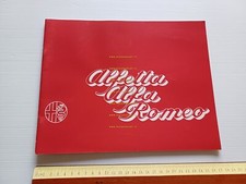 Alfa Romeo Alfetta 1a serie 1972 presentazione per la stampa depliant originale