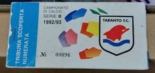 ABBONAMENTO STADIO TARANTO CALCIO 92/93 SERIE B