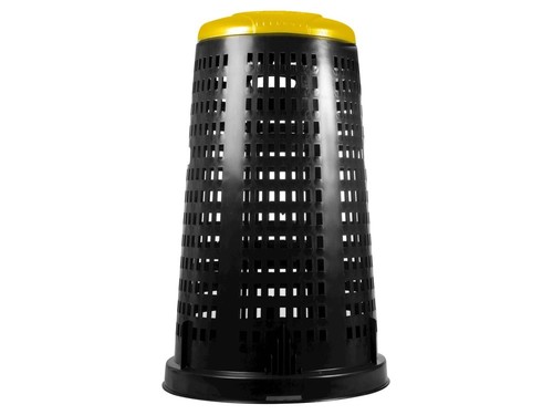 Trespolo bidone nero coperchio - nero,
