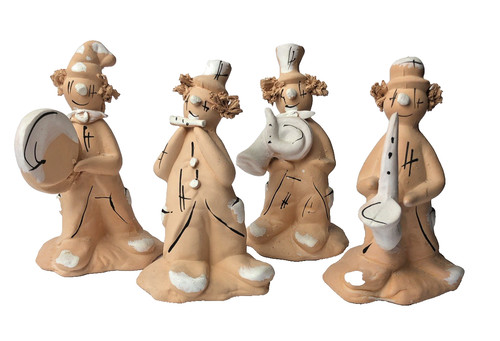 Lotto clown ceramica - clown, in