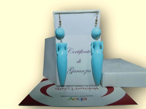 Turquoise stone earrings - turquoise,