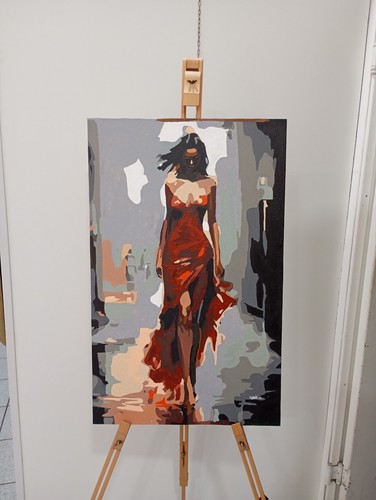 Quadro dipinto mano ritratto - quadro,