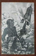 9913 CARTOLINA MILITARE PLINIO CODOGNATO BOMBARDIERE ITALIANO 1917