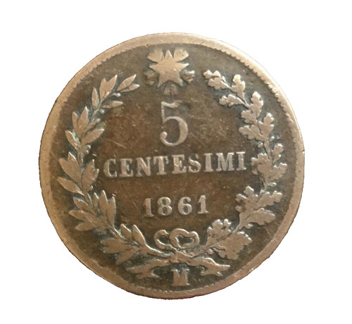 Italia regno 1861 5 - 1861,