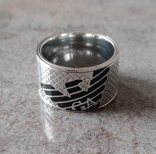 Anello emporio armani - armani,, acciaio