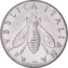 ITALIA 1954 2 Lire Ape e Ulivo