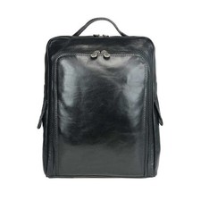 Zaino cuoio borsaro nero - zaino, in