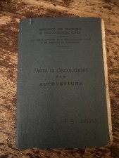 Libretto di circolazione fiat