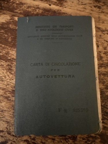 Libretto circolazione fiat - di,