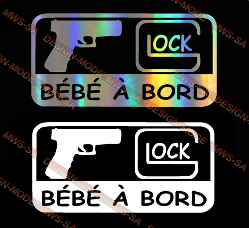 Autocollant bebe a bord - , 3d