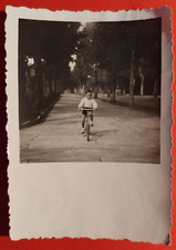 PHOTO FOTO FIRENZE BAMBINO IN BICICLETTA ANNI 40 C. N°2  ( L. F. )