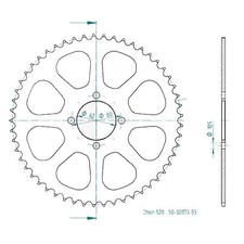 Pignone in acciaio per Sachs