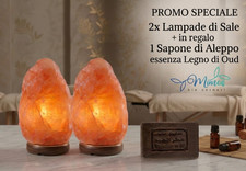 2x LAMPADA DI SALE HIMALAYANO