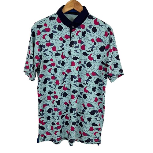 Greyson polo stampa nuvola - greyson,