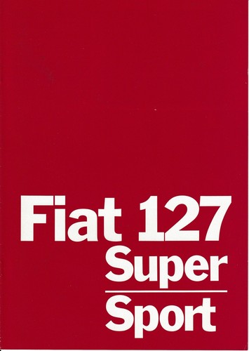 Brochure fiat 127 super - brochure,