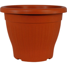 Vaso tondo terracotta 20x16 - vaso,